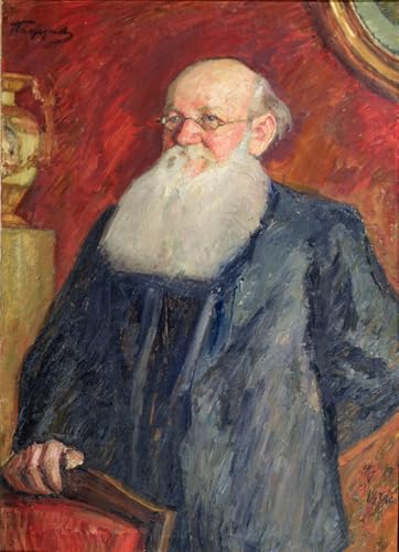 Portrait Piotr Kropotkine par Pasternak - Impression Toile 60x90cm pour Salon