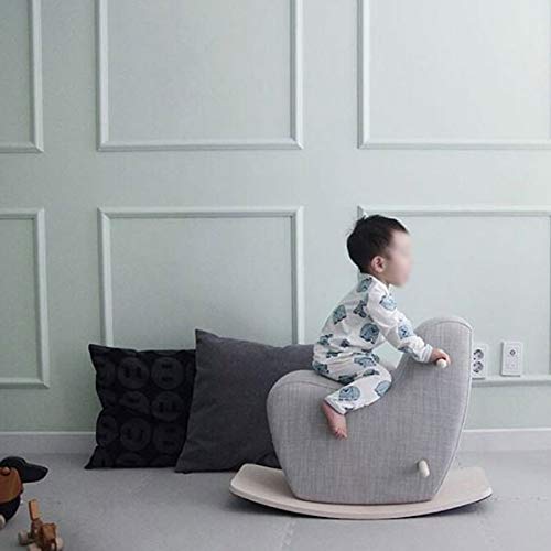 NXYJD Hochwertige Holzpuppen Schaukelpferd Baby reiten EIN Spielzeug Schaukelholzpferd für Kinderzimmerzubehör (Color… – Bild 4