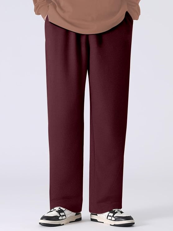 Image of Mehrang Men's Polycotton Baggy Trackpants | Oversized Fit Streetwear & Gym Wear | Comfortable Casual Joggers for Men, Korean Style Travel & Lounge Wear with Pockets