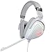 ASUS ROG Delta Cuffie Gaming, Quad-DAC, Aura Sync RGB circolare, Compatibile con PS4, Type C, Colore Bianco