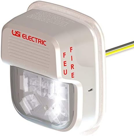 Smart LED Strobe Light, Wall-Mounted, Hardwired by Universal Security Instruments