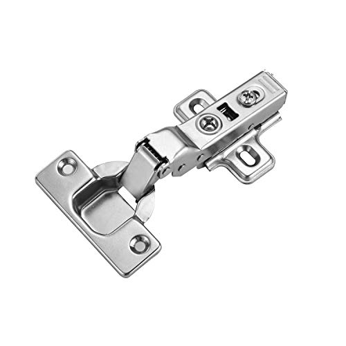 Luokim 40PCS Soft Closing European Concealed Mounting 105 Degree Half Overlay Hinge Mounting Plate Frameless Cabinet Door