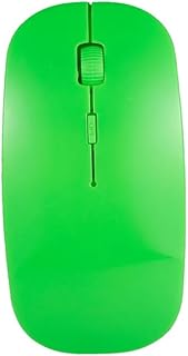 2.4 GHz Wireless Cordless Mouse Mice | Slim Wireless Cordless Mouse Mice | Wireless Computer Mouse | Wireless Gaming Mouse | Mini Mouse for Laptop, Macbook, Tablet, iPad and PC. (Green)