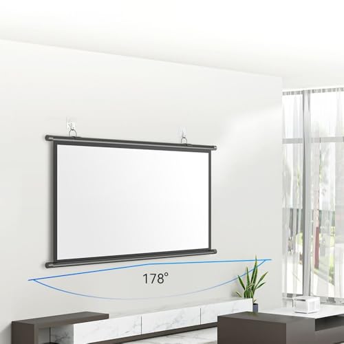 Pantalla Manual Retráctil de Proyección 72in 4:3 miniatura 1