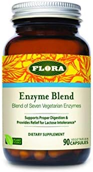 Udo's Choice Flora - Enzyme Blend, Digestive Enzymes, Vegan, 90 Count
