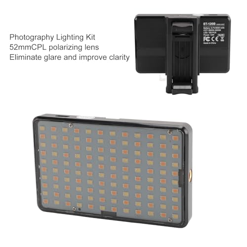Image of Photography Lighting Kit, Professional Photo Studio Equipment for Portrait Video Increased Saturation Adjustable Color Temperatures Photo Fill Light