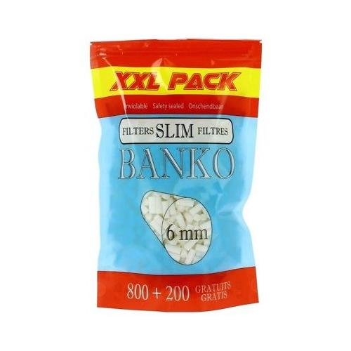 Lot 10 Sachet 1000 Filtre BANKO Slim 6mm - Feuille Rouler Cigarette - Port0€ 206
