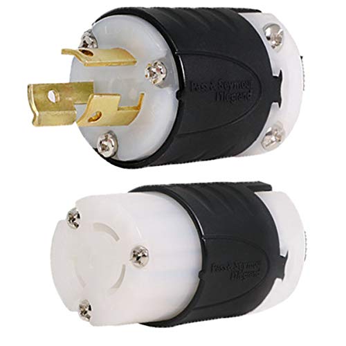 Iron Box NEMA L6-15 Plug and Connector Set for 15A, 250V, UL Listed, IBX-L615PR