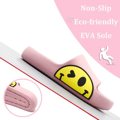 Slides Sandals for Kids,Girls Shower Shoes,Boys Cloud Slides Non slip Quick Dry Bedroom Shoes Indoor Outdoor Open Toe Spa Bath Pool Gym House Casual House Slippers3