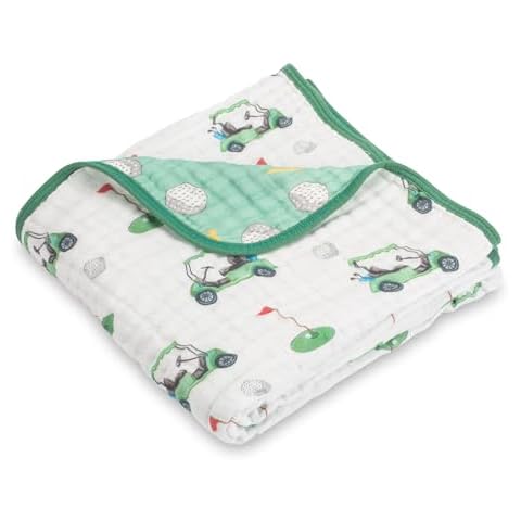 LollyBanks 100% Cotton Muslin Blanket Cover