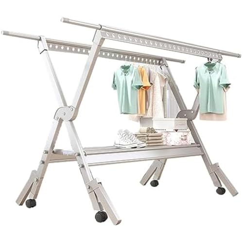 Étendoir à linge robuste et solide pour intérieur et extérieur