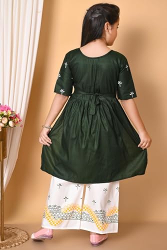 Image of Indian Western Traditional Dress for Baby Girls Kids Kurti Straiht Pant