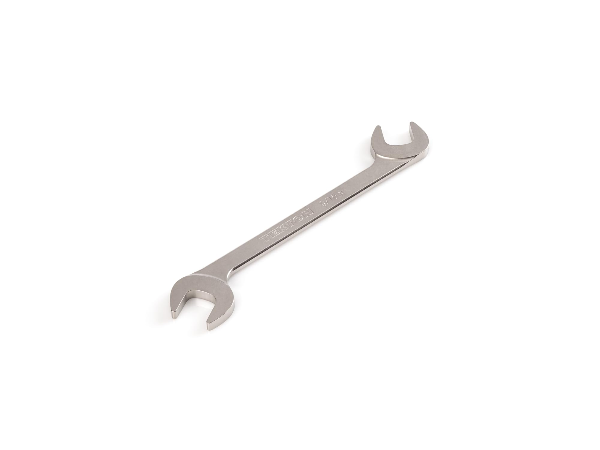 TEKTON 9/16 Inch Angle Head Open End Wrench | WAE83214 | Made in USA