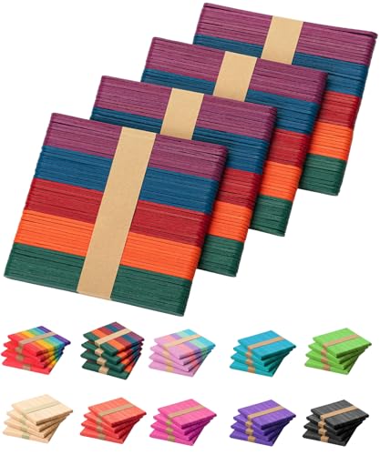 Palitos de paletas de colores con bordes pulidos Mr. Pen para manualidades seguras 2