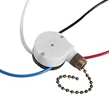 Akahttbn ZE-208S Ceiling Fan Switch zing Ear e89885 Pull Chain Switch -Bronze