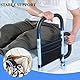 Bett Aufstehhilfe,Bett Aufstehhilfe Für Senioren,Mit 2 Armlehnen Und Aufbewahrungstasche,Verbesserter Edelstahl,Sicher Und Stabilgeeignet Für Schwangere,Kinder,Ältere Menschen,Etc.