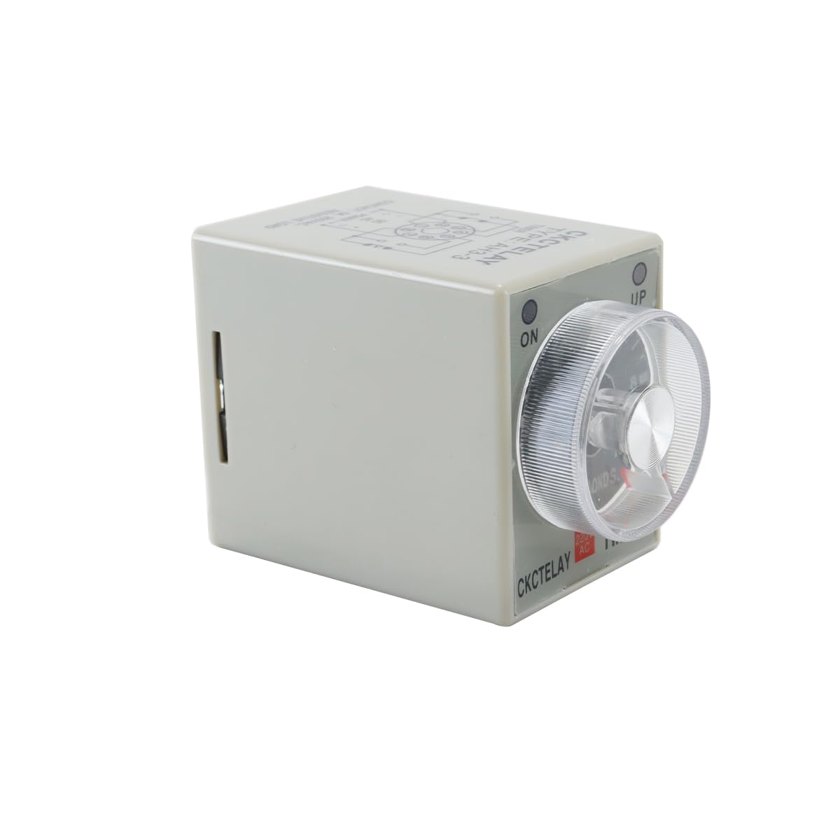 Ludom AH3-3 Time Relay, Adjustable Delay Timer Switch AC, Fireproof Plastic Shell, Clear Scale Dial, Large Capacity for Automatic Control System (10S)