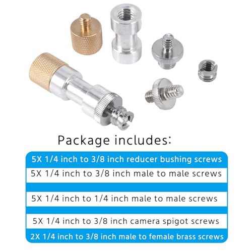 Vis de 1/4 à 3/8 pour fixer vos accessoires photo sans bloquer - 6