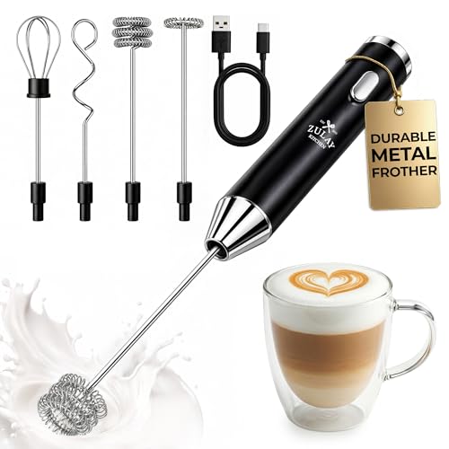 Zulay Kitchen Rechargeable Milk Frother Handheld - Frother W...