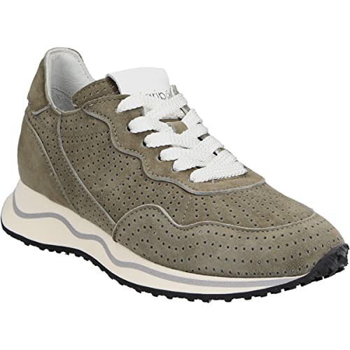 Maripe Sneaker Corinne VAR.11, Rauleder, Grün, Damen EU 40