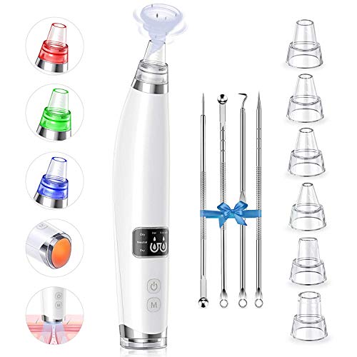 Preisvergleich Produktbild BESTOPE Mitesserentferner Porenreiniger Vakuumsauger - Porenreiniger Vakuumsauger, USB Aufladung Blackhead Remover mit 5 Austauschbaren Reinigungsaufsätzen,3 Modi