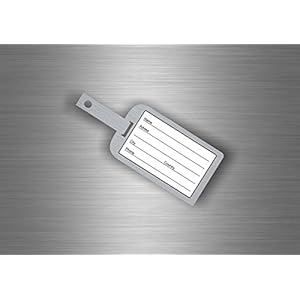 Akachafactory stickers voor koffer, bagage, vliegtuig, trein, reis, zilverkleurig