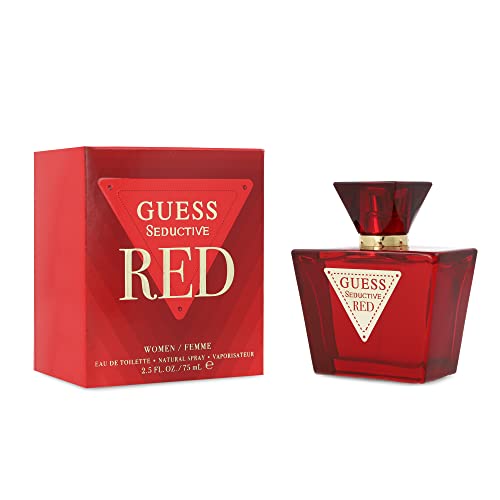 GUESS Seductive Red, Eau de Toilette pour Femme, Parfum Gourmand, Parfum Sensuel Longue Durée, 75 ml