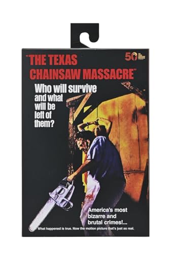 Texas Chainsaw Masacre - Figura de acción Ultimate Leatherface – Figura Coleccionable de Terror móvil con Accesorios – Aproximadamente 18 cm – Licencia Oficial – para Fans, coleccionistas y Amantes