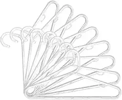 Kit 50 Unidades Cabides De Acrilico Transparente Adulto