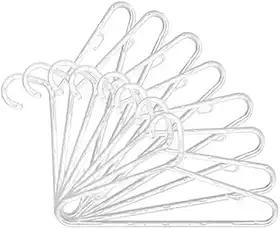 Kit 50 Unidades Cabides De Acrilico Transparente Adulto