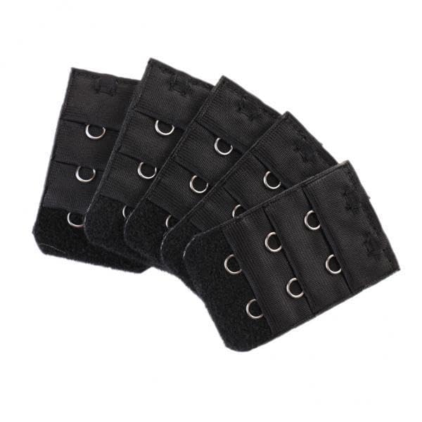 ECOMISTIQ®4x5pcs Elastic Bra Strap Extension Bra Extenders 2X 3 Hook Black|Clothing, Shoes & Accessories|Womens Clothing|Sleep|Bras & Bra Sets-image-22
