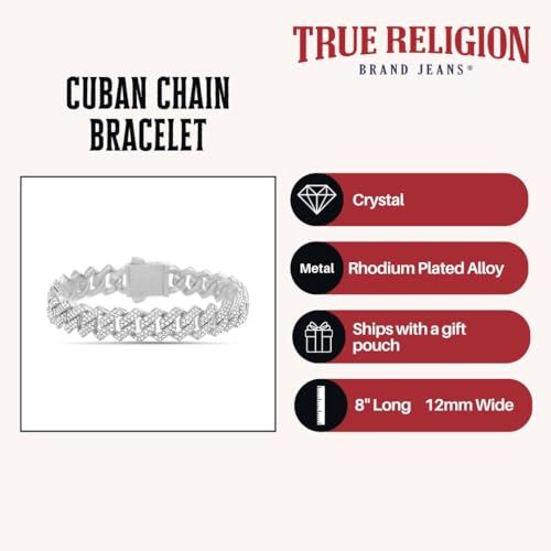 Pulsera de cadena cubana True Religion 8 pulgadas miniatura 3