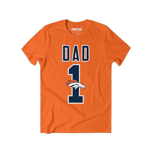 Image of FOCO NFL Mens NFL Team Logo Tee Shirt #1 Dad T-Shirt