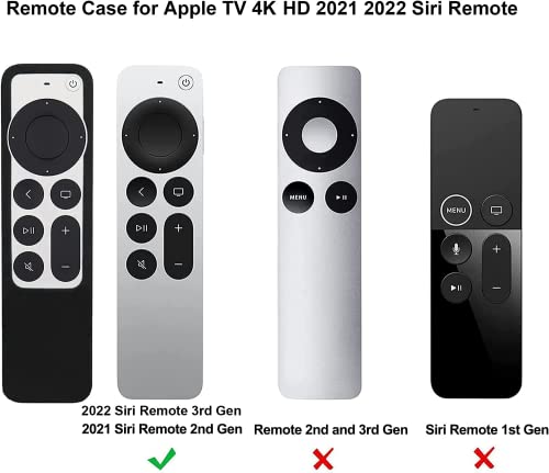 Wall Mount Bracket Compatible With Apple Tv 4K 5Th And 4Th Gen - Hjyuan Tv Wall Mount Holder Compatible With Apple Tv 3Rd Gen 2022 &Siri 2021 2Nd Remote Control Protective Silicone Case Cover #TOP1