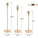 Gails Willing Set of 3 Gold Brass Candle Holders for Taper Candles, Decorative Candlestick Holder for Wedding, Dinning, Party, Fits 3/4 inch Thick Candle&Led Candles (Metal Candle Stand)