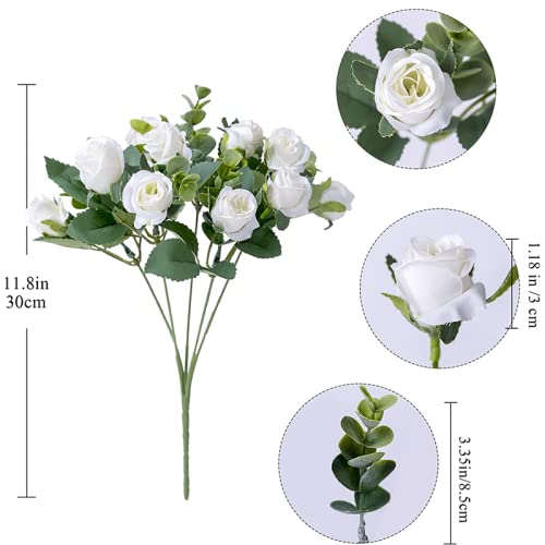 Flor artificial de rosa de seda para decorar tu hogar con armonía 3