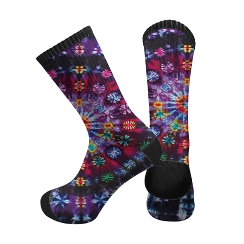 Image of MOLIAN Athletic Crew Cushion Socks Unisex Breathable Mid-Calf Socks for Running Workout
