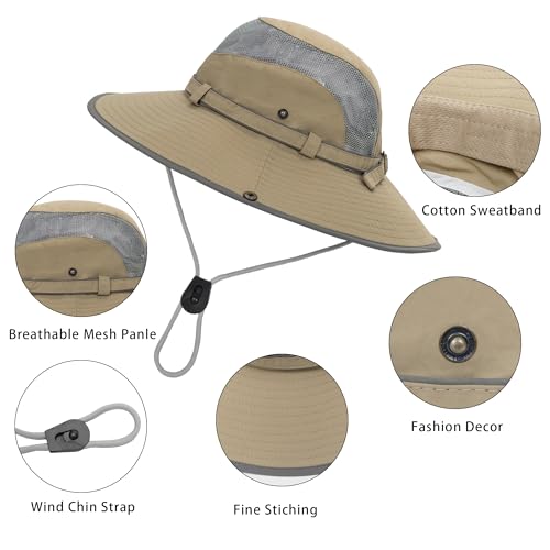 Sombrero de sol unisex color caqui tamaño M miniatura 2