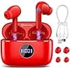 SONRU Auriculares Inalámbricos Bluetooth, Auriculares Bluetooth 5.3 con HD Micrófono Estéreo, 40H Cascos Inalambricos Bluetooth con Pantalla LED, IP7 Impermeable Reducción de Ruido