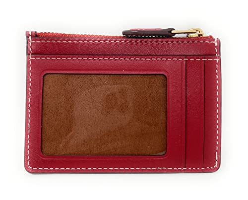 Coach Mini Skinny Id Case In Signature Canvas With Heart Print #TOP2