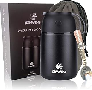 Kimyou Food Flask 730 ml | Premium Stainless Steel Vacuum Insulated Thermal Food Container | Food flasks for hot Food | Soup Flask | Soup containers | Vacuum flasks with Bag, Brush & Spoon (Pink)