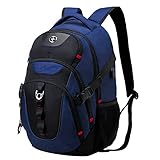 Swissdigital Business Travel Laptop Backpack-for Man and Woman with Smart USB Charging Port Fits 15.6 inches laptops, Blue