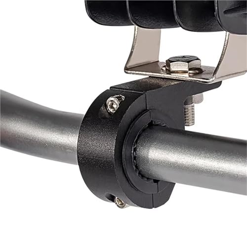 Soporte de faro para motocicleta con abrazaderas de parachoques ajustables | 2 unidades 5