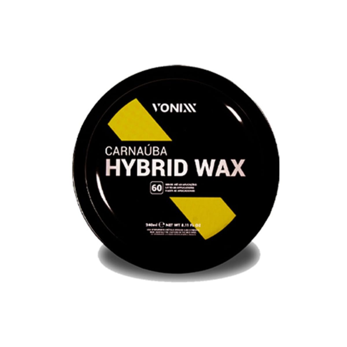 Cera de Carnaúba Automotiva Hybrid Wax 240ml – Proteção Híbrida, Brilho Profundo e Alta