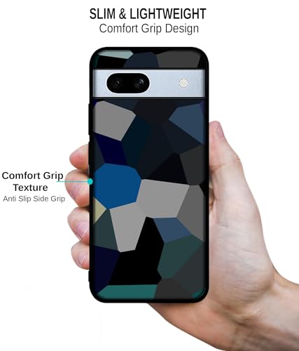 Image of Mathematical Shape Design Premium 2D Printed Metal Back Case Cover for Google Pixel 7A 5G, Multicolor