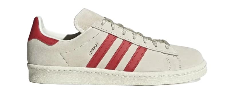Adidasoriginals Mens Campus 80s Shoes Off White Collegiate Red