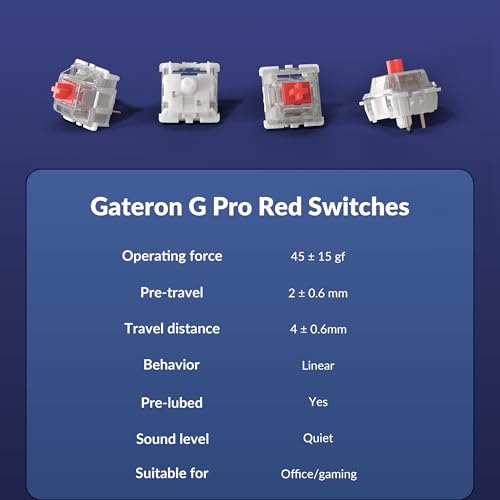 Image of Keychron Q3 Wired Custom Mechanical Keyboard Knob Version, TKL Tenkeyless QMK /VIA Programmable Macro with Hot-swappable Gateron G Pro Red Switch Double Gasket Compatible with Mac Windows Linux (Blue)