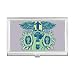 Jazz Music Instruments Pattern Business Card Holder Case Pocket Box Wallet