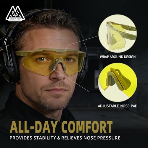 Image of Shooting Glasses Anti Fog with High Definition Lenses, ANSI Z87+ Certified Tactical Safety Glasses for Men Women