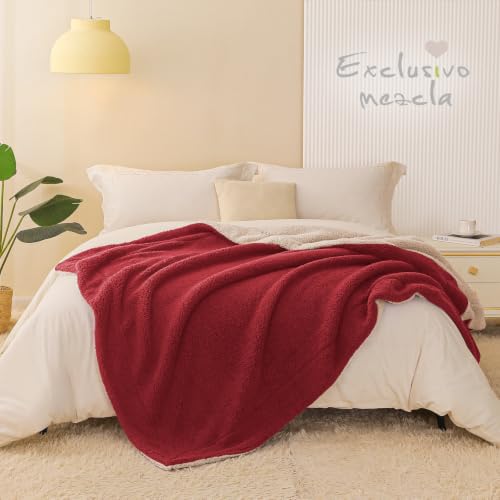 Exclusivo Mezcla Decke Kuscheldecke, Beidseitige Dicke Fleecedecke Plüschdecke für Bett und Sofa… – Ansicht 2